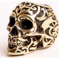 Бусина Triball Skull, мельхиор купить в Нальчике