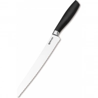 Кухонный хлебный нож Bker Core Professional Bread Knife, 220 мм, сталь X50CrMoV15, рукоять пластик купить в Нальчике