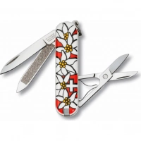 Нож перочинный Victorinox Edelweiss 0.6203.840 58мм 7 функций дизайн рукояти Эдельвейс купить в Нальчике