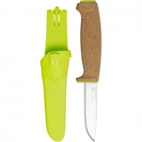 Нож с фиксированным лезвием Morakniv Floating Knife (S) Lime, сталь Sandvik 12C27, пробковая ручка купить в Нальчике