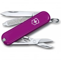 Нож Victorinox Classic SD Colors, Tasty Grape (0.6223.52G) пурпурный, 7 функций 58мм купить в Нальчике