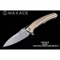 Складной нож Maxace Corvus, сталь M390, Mokume  TC4+Inlay купить в Нальчике